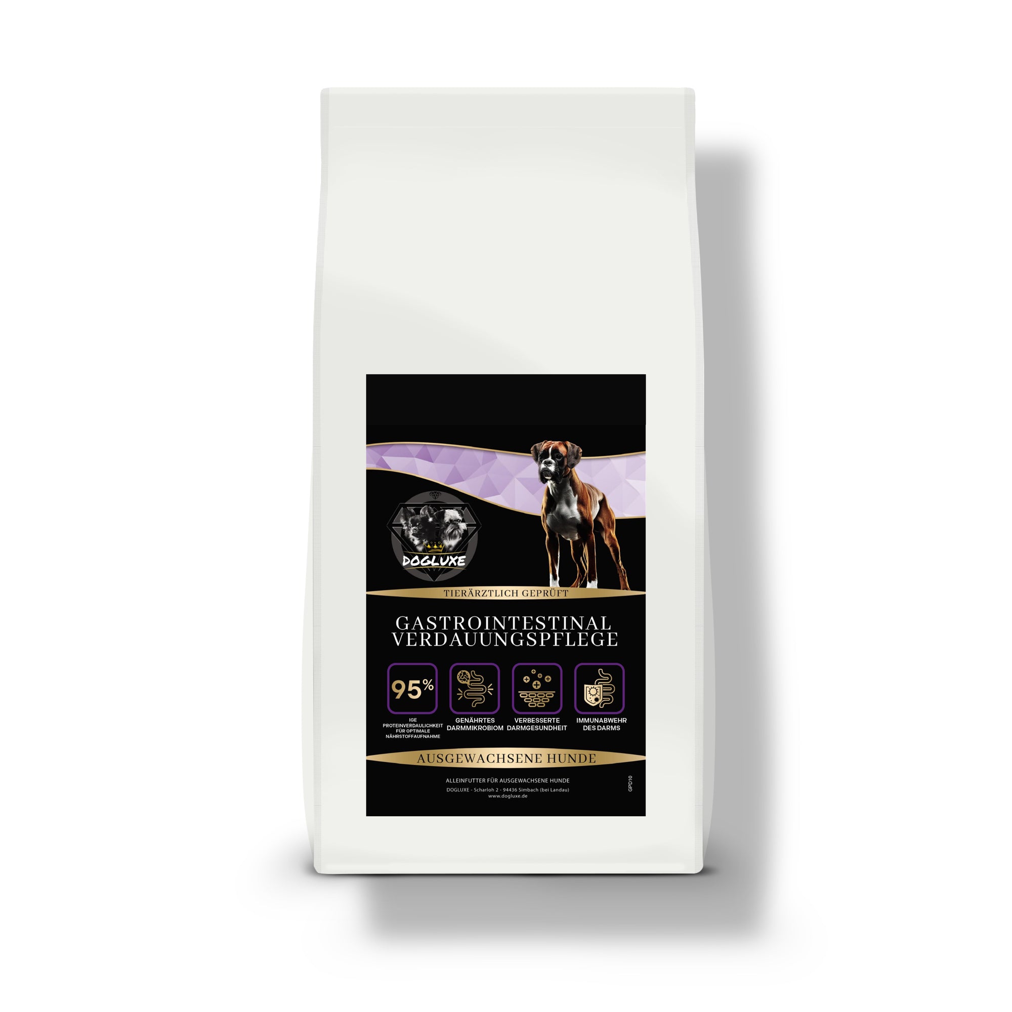 DOGLUXE - Veterinärlinie Gastrointestinal / Verdauungspflege für Ernährungssensible Hunde