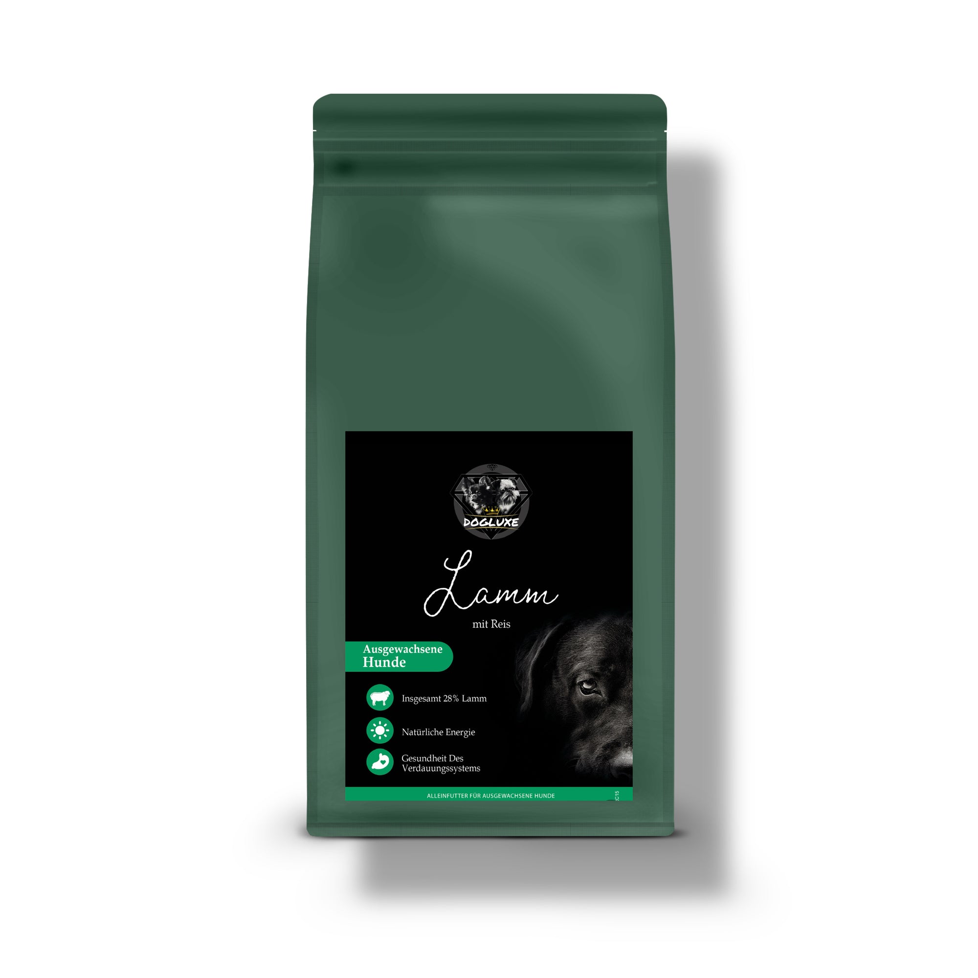 DOGLUXE - Lamm & Reis für mittelgroße und große Hunde