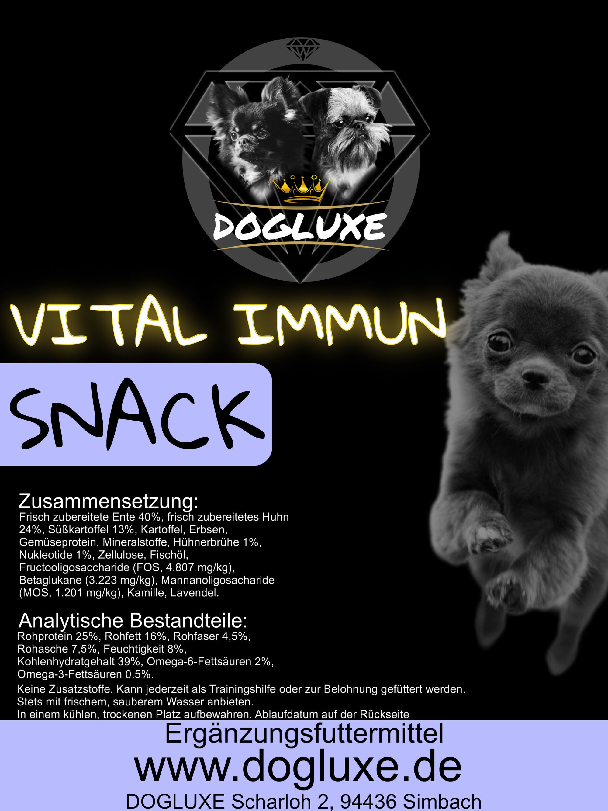 DOGLUXE - Ente - Vital Immun Snack