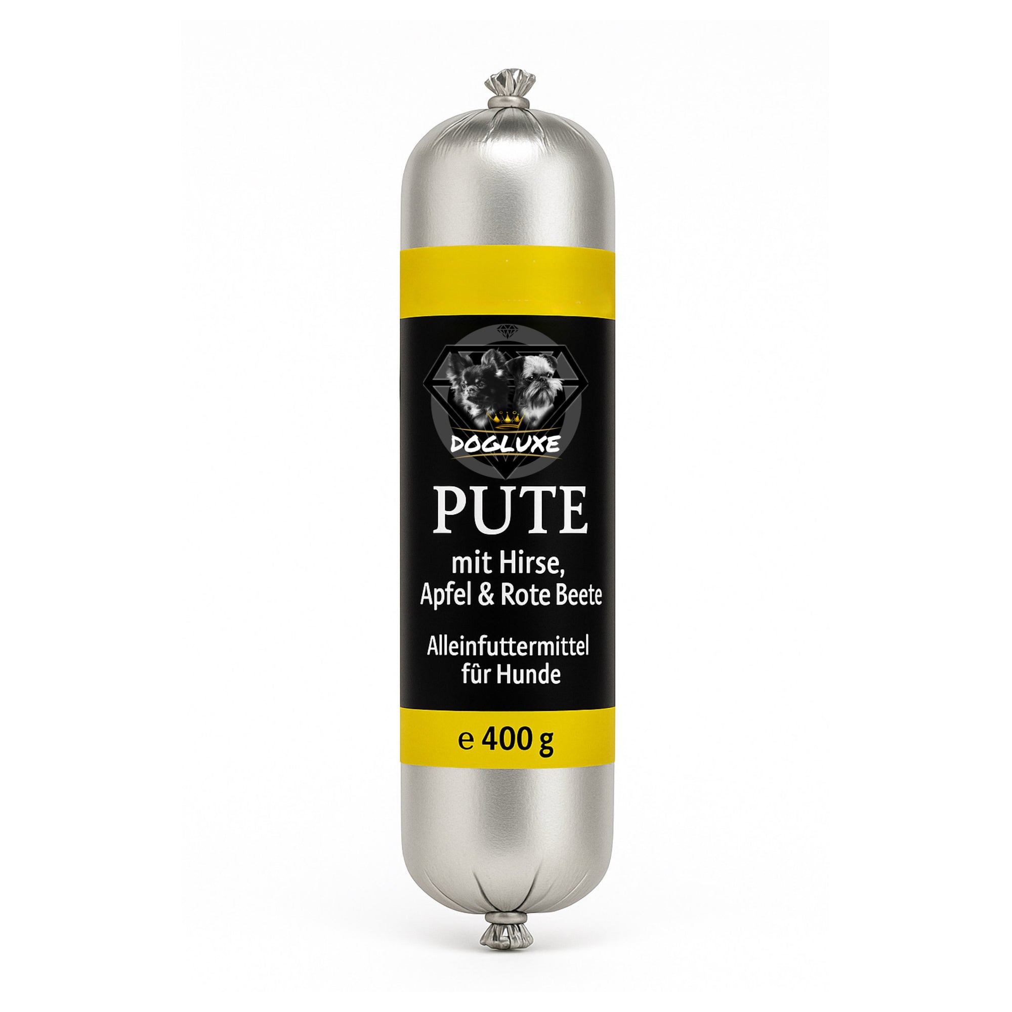 DOGLUXE - Gourmetwurst Pute mit Hirse, Apfel & Rote Beete