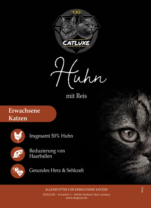 CATLUXE - Katzenfutter Huhn mit Reis
