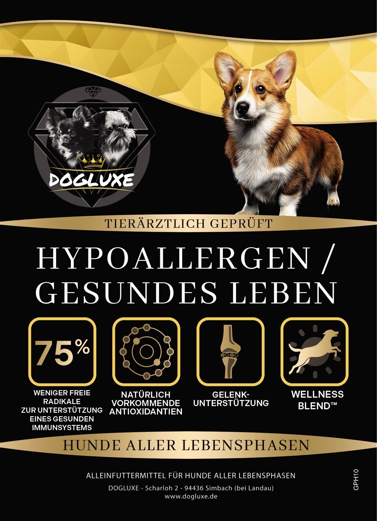 DOGLUXE - Veterinärlinie gesundes Leben für Ernährungssensible Hunde