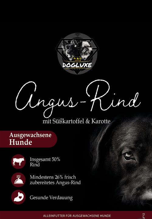 DOGLUXE - Angus Rind für mittelgroße und große Hunde